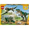 LEGO gioco set costruzioni mattoncini Lego 31151 Creator T-rex per bambini