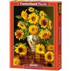 Castorland Puzzle 1000 pz-Girasoli in un vaso di pavone, Multicolore, C-103843-2