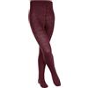 FALKE Comfort Wool K Ti lana spessi tinta unita 1 pezzo, Collant Unisex - Bambini, Rosso Ruby 8830, 122-128