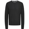JACK & JONES Jjtwinn Knit Crew Neck Maglione Lavorato a Maglia, Nero, S Uomo