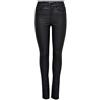 ONLY Onlanne K Mid Waist Coated Jeans Noos, skinny Donna, Nero (Black Black), W26/L30 (Taglia Produttore: X-Small)