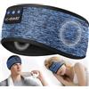 LC-dolida Cuffie per Dormire Fascia Bluetooth Maschera Sonno, Fascia Sportiva Bluetooth Cuffie Fascia con Microfono,10-14 Ore di Riproduzione,Cuffie Per jogging, Sport,Yoga,Sleepers Laterali
