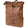 Berliner Bags Zaino vintage Utrecht XL in pelle, zaino da bicicletta con scomparto per computer portatile per uomo e donna, colore marrone, noce, XL