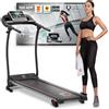 YM TAP100APP Tapis Roulant Elettrico Pieghevole, Marchio di Qualità ITALIANO, 11 km/h App KINOMAP & ZWIFT Video/Coach, Sensore Cardio Inclinazione Regolabile, 12 Programmi, 750W (1800W - 2,5HP Picco)
