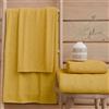 PETTI Artigiani Italiani - Asciugamani Bagno in 100% Spugna di Cotone, Set Asciugamani 1+1, 2 Pezzi 1 Asciugamano Viso e 1 Asciugamano Mani, Asciugamani Giallo
