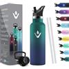 HoneyHolly Borraccia Termica Bambini 500 ML, Senza BPA, Borraccia Termica, Sottovuoto a Doppia Parete, Bottiglia Termica, 18/8 Acciaio Inox, Borracce Termiche, con Cannuccia, Termos per Scuola, Sport
