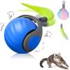 Generisch Chase Master Pro - Giocattolo intelligente per gatti, Speedy Tail 2.0 per gatti, Automatic Interactive Cat Toy Ball Relieves Anxiety (blu + blu) (Blau, 1)