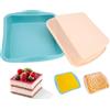WSAMJIN 2 Pezzi Stampo Plumcake Silicone, Tortiera Quadrato Silicone, Stampo Pane in Cassetta Teglia per Toast Silicones per Teglia Torta Pasticceria Fai Da Te (24.5×8.2×6.2cm)