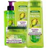 Garnier Fructis Hydra Ricci Balsamo Definizione 200ml + Hair Bomb Proteine Maschera Ultra Idratante 320ml + Shampoo con Olio di Pistacchio 250ml + Air-Dry Cream Trattamento Senza Risciacquo 400ml