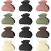 Lolalet [12 Pezzi] Lolalet Mini Mollettoni per Capelli Donna, Pinze Pinzette per Capelli, Mollette Capelli, Ciappo per Capelli Antiscivolo Resistenti per Donne