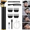 URAQT Trimmer Professionale, Elettrico Trimmer Per Barba USB Ricaricabile Tagliacapelli con 4 Pettini Guida, Cordless Hair Trimmer Macchinetta Capelli Professionale Adatto per Barbiere e Casa