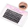 FADLASH Naturali Ciglia Finte Ciuffetti 10-16mm 0.07mm D Arricciatura Estensione Ciglia Individuali Ciglia Ciuffetti Volume Russo per Uso Personale e Domestico (D08)