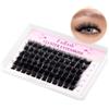 FADLASH Naturali Ciglia Finte Ciuffetti 10-16mm 0.07mm D Arricciatura Estensione Ciglia Individuali Ciglia Ciuffetti Volume Russo per Uso Personale e Domestico (D20)