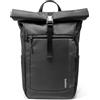 tomtoc Zaino Rolltop per Portatile da 13-17,3 Pollici, Zaino da Viaggio Espandibile Impermeabile, Capacità Regolabile 25-30L, Zaino Casual per Pendolari, Zaino da Lavoro Universitario, Nero
