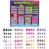 Townley Girl 96 Unghie a Pressione Set di Unghie Finte Artificiali Glow-In-Dark per Bambini con Kit di Punte per Unghie Acriliche a Copertura Completa Pre-colla, Pigiama Party e Makeover