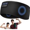 LC-dolida Cuffie Bluetooth Cuffie per Dormire Auricolari, Fascia Sportiva Bluetooth 5.2 Senza Fili con Microfono, Vero Suono Stereo, 8-10 Ore di Riproduzione, Cuffie Per Lavoro, Sportivi, Giochi