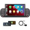 KTTCORLP Autoradio per Fiat Panda 2013-2020 con Carplay/Android Auto/Mirrorlink Radio Schermo tattile Supporto, 7 pollici Touchscreen Bluetooth/FM/AM/USB/EQ