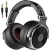 OneOdio Pro 50 Cuffie Professionali da Studio, Cuffie Cablate con Shareport e Microfono, Jack da 3,5 mm e 6,35 mm, Cuffie per Registrazione, Mixaggio, Monitoraggio, Creatori, DJ, Chitarra, Podcast