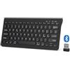 BQSS Tastiera iPad, Tastiera Bluetooth Ricaricabile, Per iPad 9/10 Generazione, iPad Air/Pro/Mini/Samsung tablet S9/Android e Window (Black)