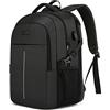 WENIG Zaino Uomo per PC Portatile 17.3 Pollici, Lavoro Uomo Impermeabile Antifurto, per Laptop, Computer Notebook Borse con Caricatore USB per Viaggio Ufficio Scuola-Nero