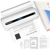 Phomemo M832 Stampante Portatile, Stampante Termica A4 Compatibile con Phone via Bluetooth, Windows e macOS via Cavo USB, per Viaggi, Lavoro, Casa, Stampa Solo su Carta Termica, Bianco