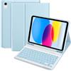 TQQ Cover iPad 10 Generazione con Tastiera/(A16) 11 Generation (11/10.9 pollici, 2025/2022), Italiano QWERTY Layout, Tastiera Bluetooth Staccabile Compatibile con iPad 11/10