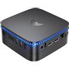 NiPoGi Mini PC, 16GB DDR4+1TB M.2 SSD, Mini Computer AK1Plus 12th Ιntel Alder Lake-Ν95 (fino a 3.4GHz), Gigabit Ethernet, 4K UHD, Dual Wi-Fi, BT 4.2 Office Desktop PC