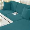 Ystyle Copriseduta Divano Elasticizzato, Universale Copricuscini Divano, Sofa Seat Cover, Copri Seduta Divano Antigraffio, Copridivano Cuscini, Coprisedile Divano (Grande 1 Posto, Verde Scuro)