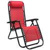 Totò Piccinni Sedia GRAVITY Sdraio da Giardino Poltrona Relax Pieghevole Salvaspazio Tubolari Acciaio 24mm Reclinabile Tessuto in Textilene, Mare Spiaggia Piscina Arredo Esterno (Rosso)