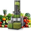 FOHERE Estrattore Frutta e Verdura con 119MM Senza Preparazione , Estrattore di Succo a Freddo con 200W Motore Silenzioso e Funzione Inversa che, Facile da Pulire con un Pennello