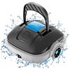 WYBOT Robot Piscina Fuori Terra per Piscina da 80m², Robottino Pulitore con Doppia Motricità, Robot Piscina Pulitore Senza Fili con Batteria Autonomia 100 Min | Doppia Filtrazione e Parcheggio Autonomo