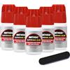 Tpubmity 5 Pezzi Colla Per Unghie Finte con un Pennello, Nail Bond Colla, 5g Super Forte per Colla Unghie Tip Adesivo Super per falsi nail glue per fai da te