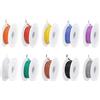 QUARKZMAN 28 Calibro Silicone Filo 28AWG Elettrico Intrecciato Flessibile Stagnato Rame Collegamento Cavo Bobina 10 Colore 7,5 M/24,6 piedi per Auto Modello Elettrici Elettrodomestici 10pz