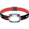 Blukar Torcia Frontale LED Ricaricabile, 2000 Lumen Super Luminoso Lampada Frontale con Sensore Movimento, 6 Modalità di Illuminazione, IPX5 Impermeabile Torcia da Testa per Campeggio/Corsa/Pesca