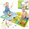 HappyGoLucky Giochi Bambini 1 2 3 4 Anni, Tappeto Musicale Bambini 1 Anno Regalo Bambina 1-4 Anni Giochi Bimba 1 2 3 Anni Tappeto Gioco Bambini Giocattoli Bambino 1-5 Anni Regali Natale 2024