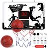 Herefun Basket da Camera Interno, Canestro da Basket per Bambini, Mini Cestino Basket Kit Movimento Tavola da Basket 3 Giocattolo Basket per Bambini 6 7 8 9 Anni