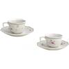 BRANDANI - Set 2 Pezzi Tazza Tazzina Caffè Nonna Rosa