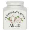 LA PORCELLANA BIANCA Conserva Barattolo Contenitore Deco Aglio 0,5L Bianco Porcellana