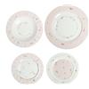 BRANDANI Polline Rosa Servizio Tavola Piatti Set 18 Pezzi Porcellana