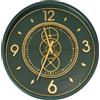BRANDANI Orologio da Parete Ingranaggi Verde e Oro 55cm Metal Numeri Arabi