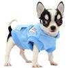 LOPHIPETS Felpe con cappuccio in cotone per cani di piccola taglia Chihuahua, abbigliamento per cuccioli di Chihuahua, cappotto per il freddo, blu Cambridge, XS