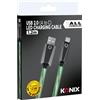 Konix Cavo USB 2.0 Type A verso Type C per PS5, Switch 2 e Xbox Series X|S - Ricarica rapida fino 12 watt - Lunghezza 1,2 m - Illuminazione LED verde