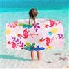 WERNNSAI Telo Mare per Bambini - Asciugamano da Spiaggia Fenicottero 76 x 150 cm Telo da Bagno Assorbente Morbido Poliestere Asciugamano da Piscina Ragazzi Telo Mare da Piscina Leggero Bambina Adulti