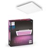 Philips Hue White and Color Ambiance Surimu, Plafoniera Smart Quadrata, Luce Bianca o Colorata, Dimmerabile, 25W, Bianco