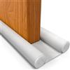HOGARLAX® Paraspifferi Sottoporta - Compatibile SOLO con Porte Fino a 5 cm di Spessore (Interne e d'Ingresso) - Isolante Termico, Guarnizione Porta, Antispifferi e Para Spifferi - Bianco, 93 cm