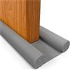 HOGARLAX® Paraspifferi Sottoporta - Compatibile SOLO con Porte Fino a 5 cm di Spessore (Interne e d'Ingresso) - Isolante Termico, Guarnizione Porta, Antispifferi e Para Spifferi - Grigio, 93 cm