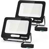 Aigostar Faretto LED da Esterno 70W 5670LM, Faretti LED Esterno Impermeabile IP65, 108 LEDS 6500K Bianca Fredda, per Giardino, Cortile, Garage, Pareti. 2 pezzi