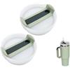 Ceeyoll 2 Pezzi Tappo Stanley,Nessuna Perdita Coperchi per Bicchieri,Stanley Cup Accessories Coperchi Termici Sigillati Per Tazze Dell'auto Coperchi,Anche per Adventure Quencher Travel 40oz Bicchieri.