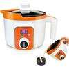 Ksedcon Fondicera Digitale con Beccuccio Versatore per la Produzione di Candele - Pentolino Elettrico con Indicatore di Temperatura e Spegnimento Automatico