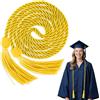 GUIZIYAO Cordoncino d'onore per laurea, Cordoncino d'onore, corda per cerimonie di laurea, 170 cm, con nappe lunghe, per cerimonie di laurea, laureati (Oro)